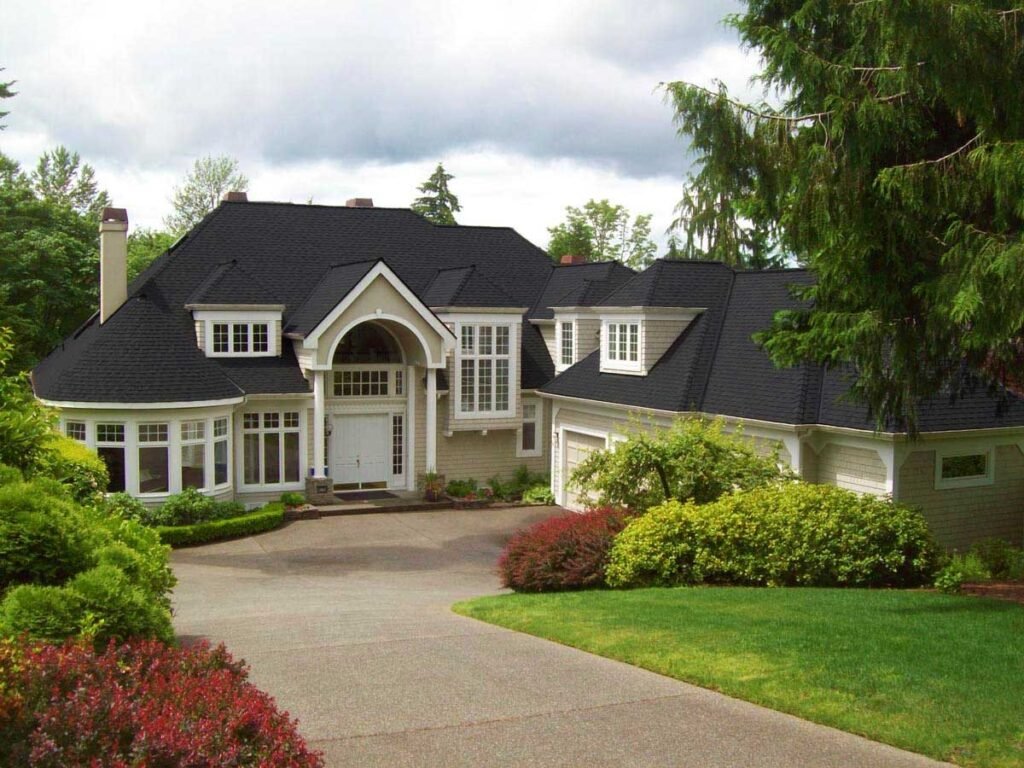 CertainTeed's Landmark shingles in Charcoal Black are a popular option for a rich, true black tone. 